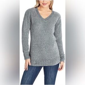 Orvis | Ladies' Chenille Tunic Sweater Marled Phantom Size Small